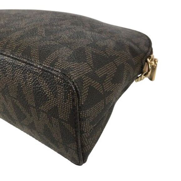 Michael Kors Cindy MK Signature Dome Crossbody Bag Brown Gold Logo 38H9CCPC3B - Picture 10 of 16